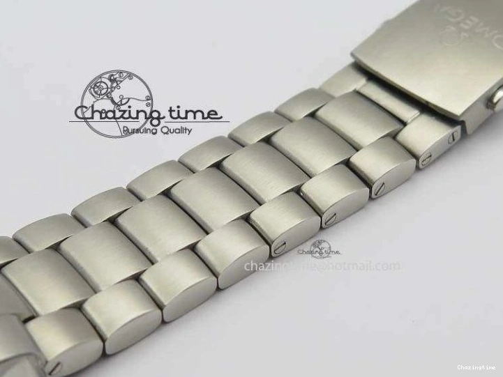 0413 Sustainable Planet Ocean Master Chronometer Chrono SS OM 1:1 Best Edition Black Dial On SS Bracelet A 8179